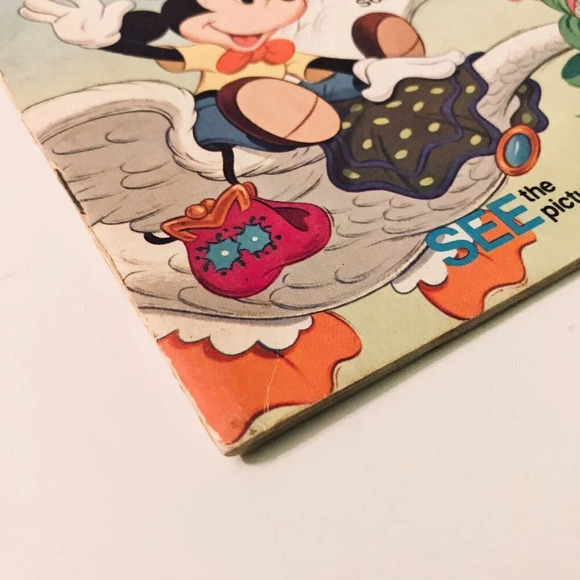 Vintage 1979 Mother Goose Rhymes Disney Read Along Book Only  No Tape - Picture 4 of 16